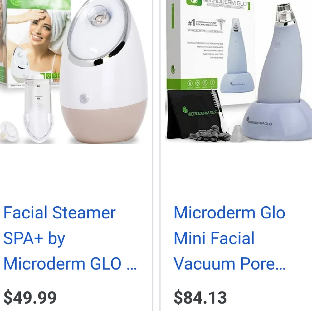 Microderma mini glo with steamer